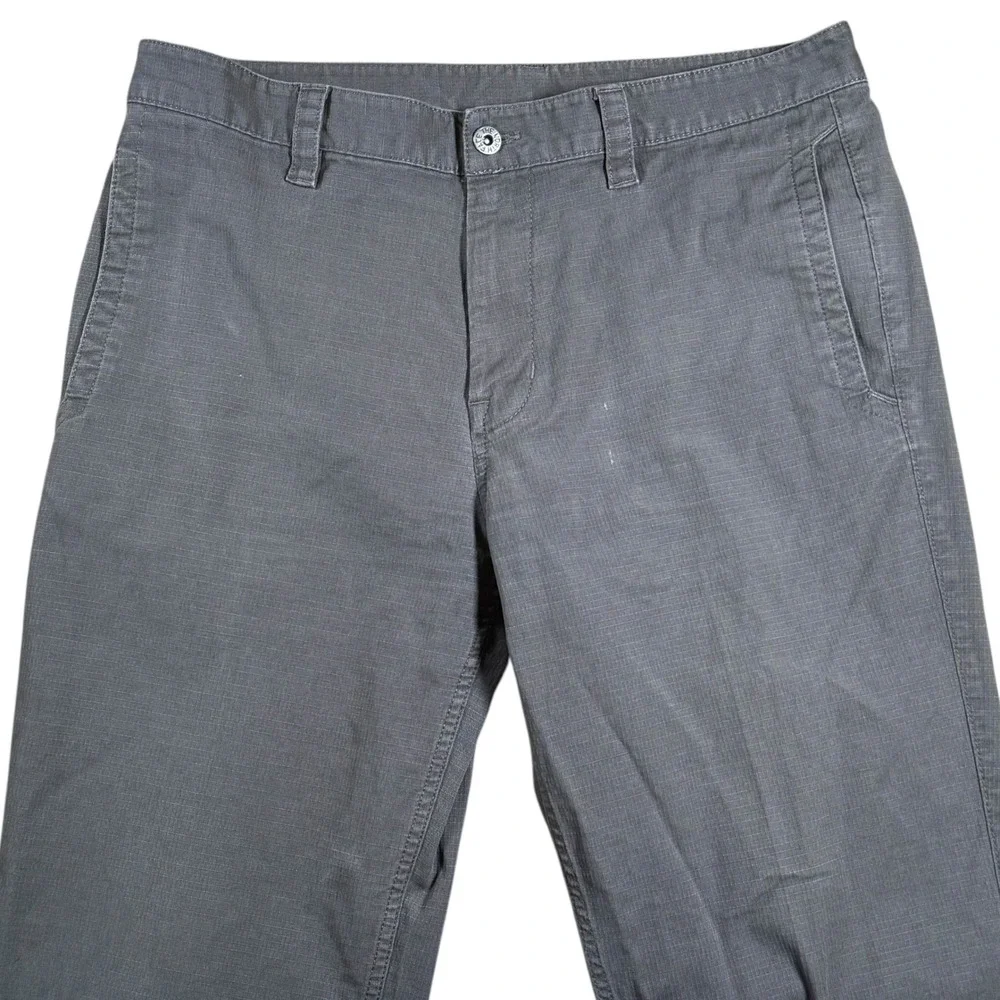 Vintage North‎ Face Mens 34 Gray Ripstop Hiking Canvas Pants Regular Fit Casual